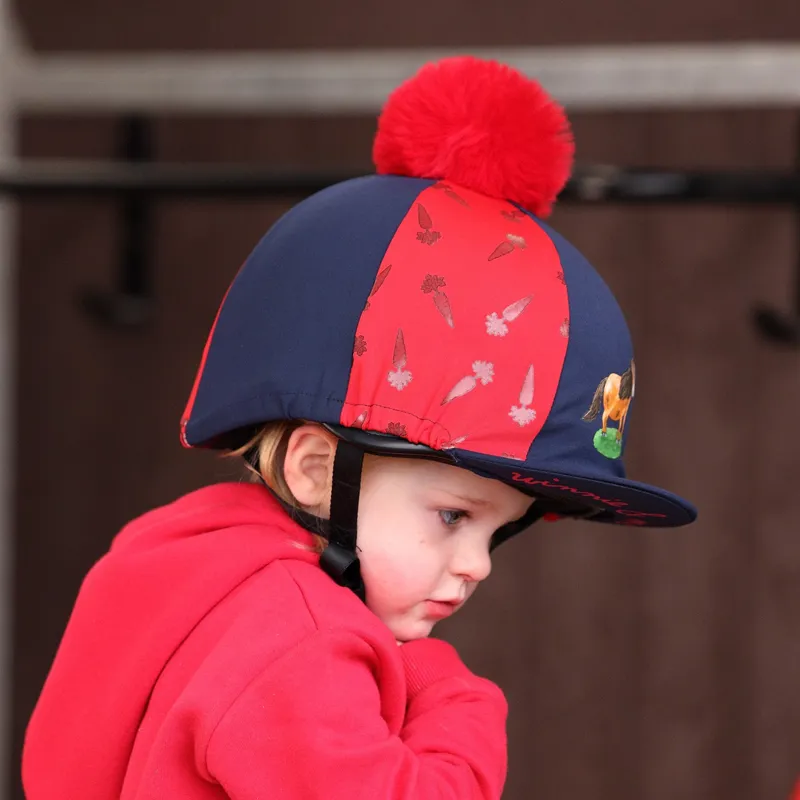 Winnie and Me Hat Silk in Navy/Red-2